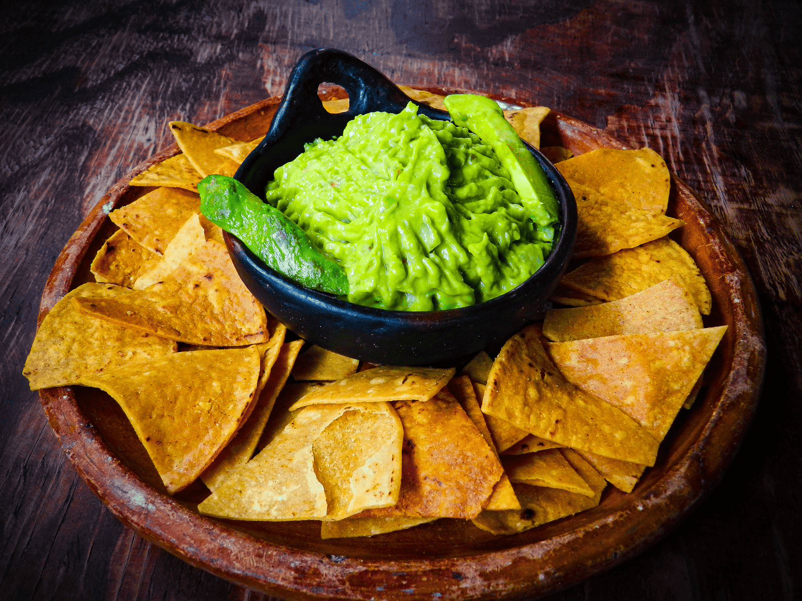 GUACAMOLE CON CHIPS